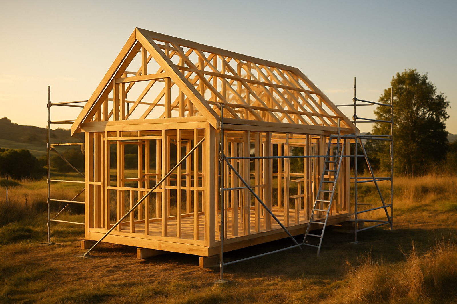 DIY-built cabins